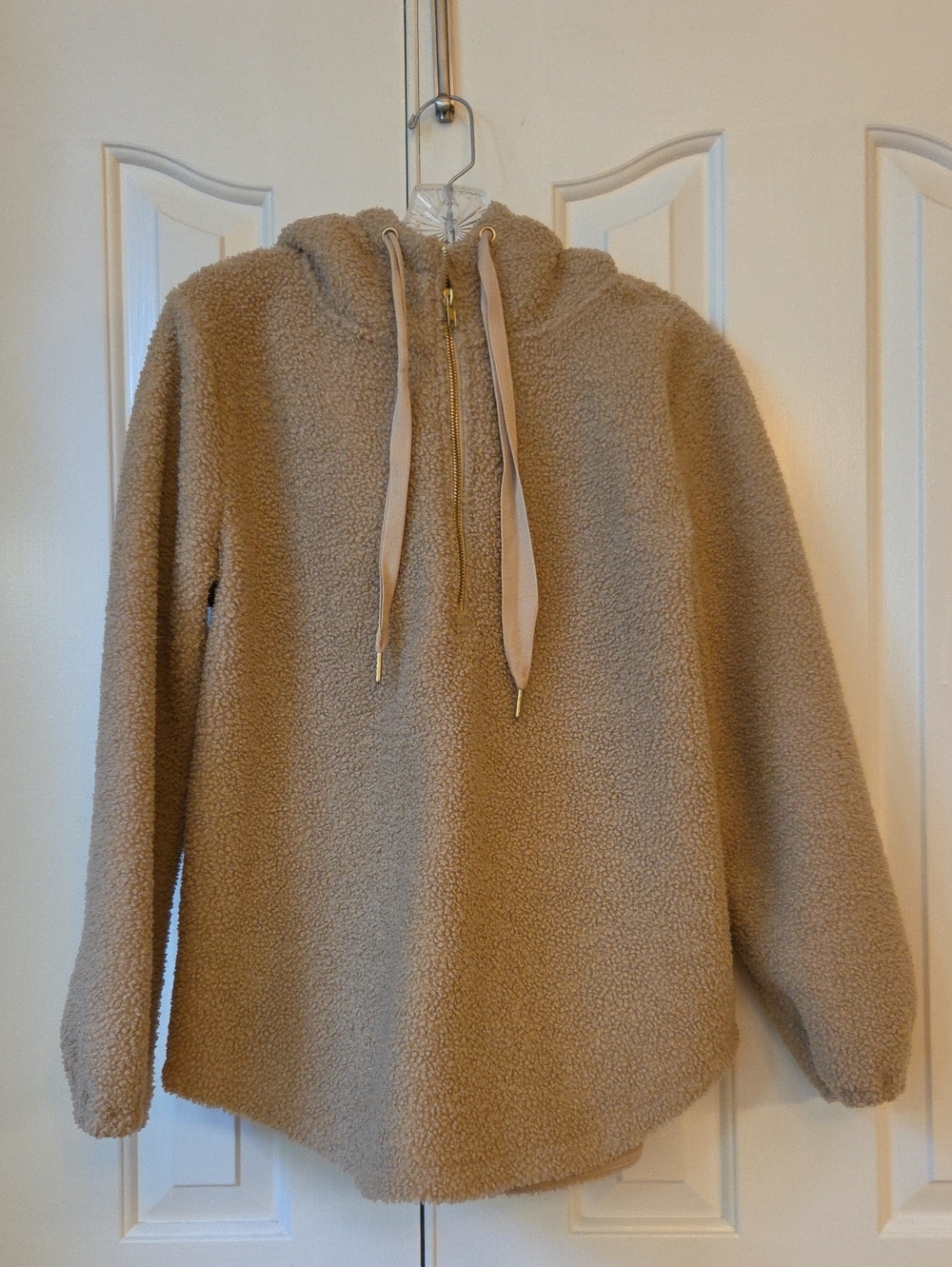 LOFT Light Brown Teddy Bear Hoodie